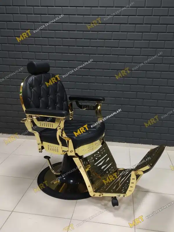 Berber Koltuğu MRT-121 GOLD 2 Berber Koltuğu MRT-121 GOLD yakından görünüm – gold kaplama