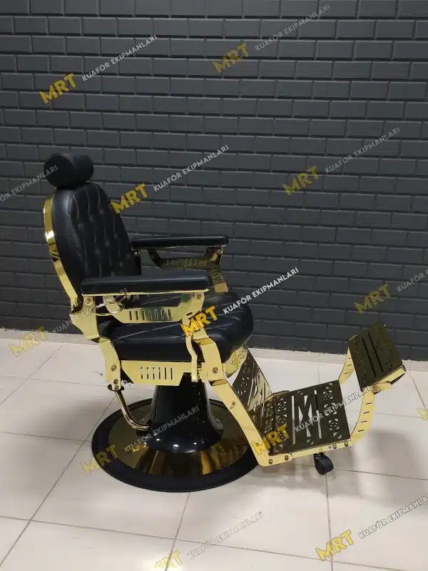 Berber Koltuğu MRT-121 GOLD 3 Berber Koltuğu MRT-121 GOLD farklı açıdan görünüm – hidrolik