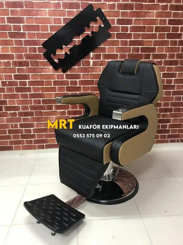 Berber Koltuğu MRT-131 – hidrolik, yatarlı, dökme süngerli, İzmir Karabağlar imalatı