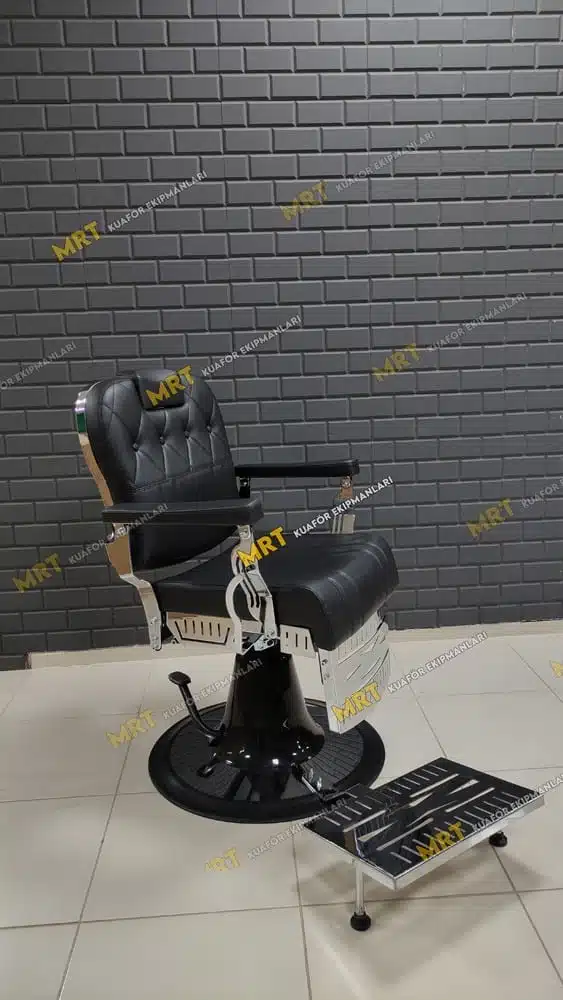 Berber Koltuğu MRT-123 Krom 2 Berber Koltuğu MRT-123 Krom yakından görünüm – hidrolik