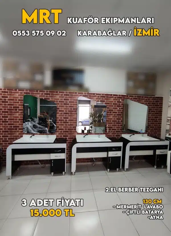 2.el Berber Tezgahı Tekli (Satıldı)