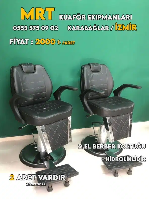 2.el Berber Koltuğu Ekonomik – hidrolik, İzmir Karabağlar