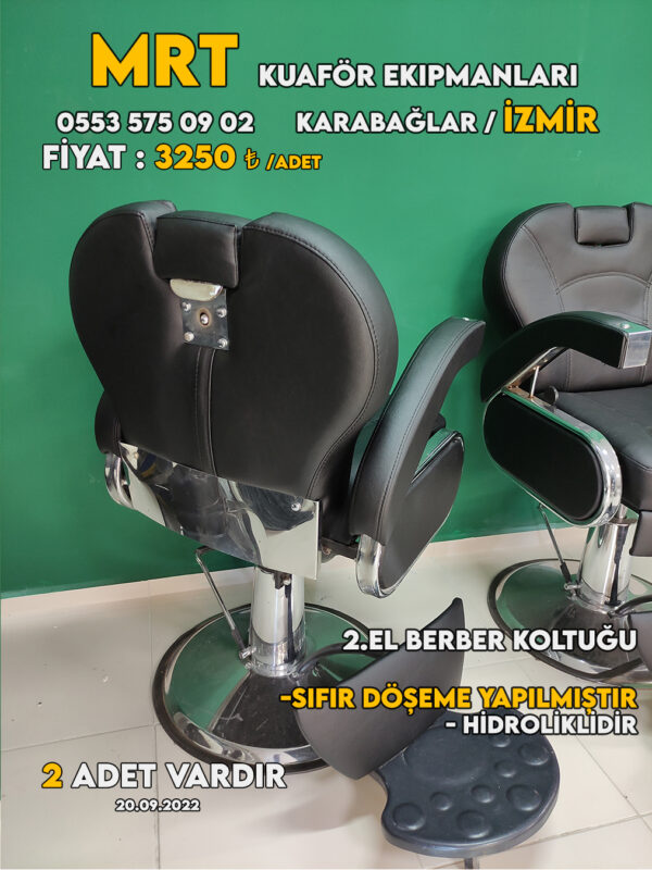2.el berber koltuğu, berber koltuğu, izmir 2.el berber koltuğu, ikinci el berber koltuğu satan yerler