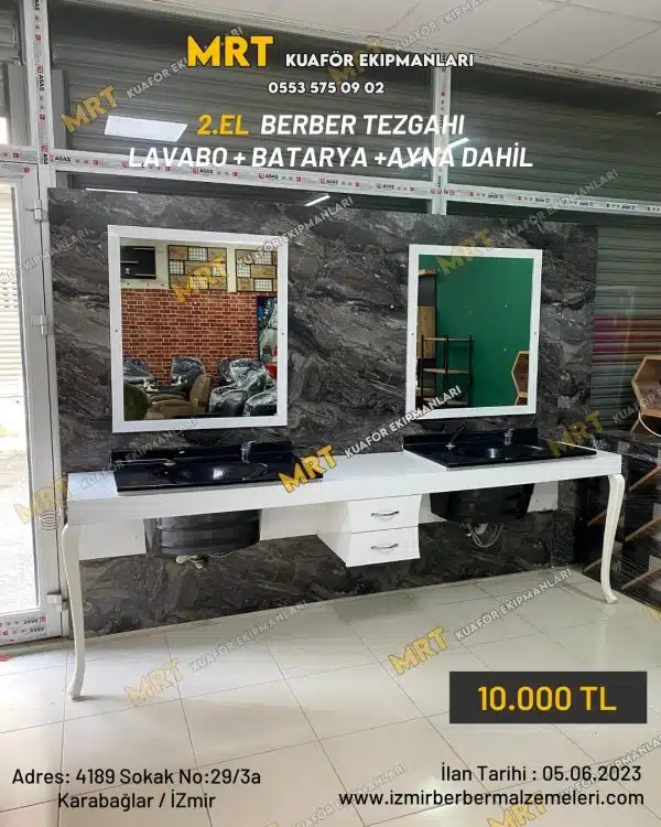 2.el Berber Tezgahı - Blok Tezgah (Satıldı)