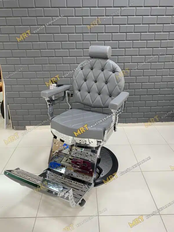 Berber Koltuğu MRT-121 GRİ 3 Berber Koltuğu MRT-121 GRİ farklı açıdan görünüm – yatarlı
