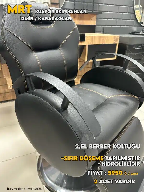 Berber Koltuğu 2.el Spor Dikiş detay görünümü – hidrolik