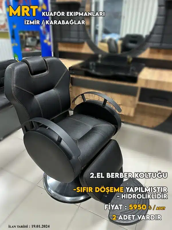 Berber Koltuğu 2.el Spor Dikiş yandan görünüm – yatarlı