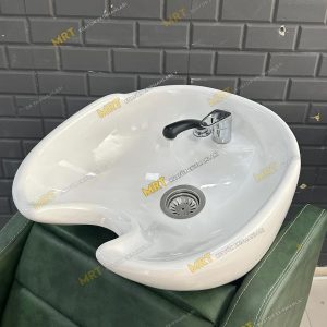 kuaför ve berberler için saç yıkama setinin seramik başlığı
