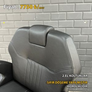 sıfırdan döşeme yapılmış berber koltuğu