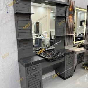 Akrilik yeni tip lavabo ve çiftli MRT batarya
