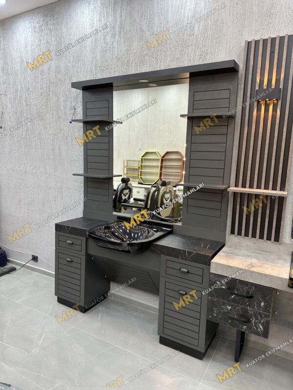Berber Tezgahı MRT-401 3 150 cm genişliğe sahip yerden tasarruf sağlayan model
