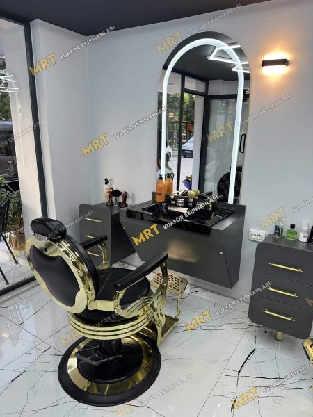Urla Modern Erkek Kuaförü Tasarımı ve Anahtar Teslim Kurulum Projesi – Barış Ergin 4