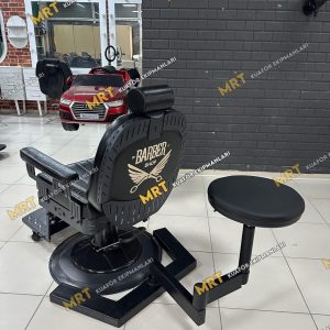 Rotabar 180 asistan berber koltuğu, berberlerin oturarak tıraş yapmasını sağlayan ergonomik aparat.