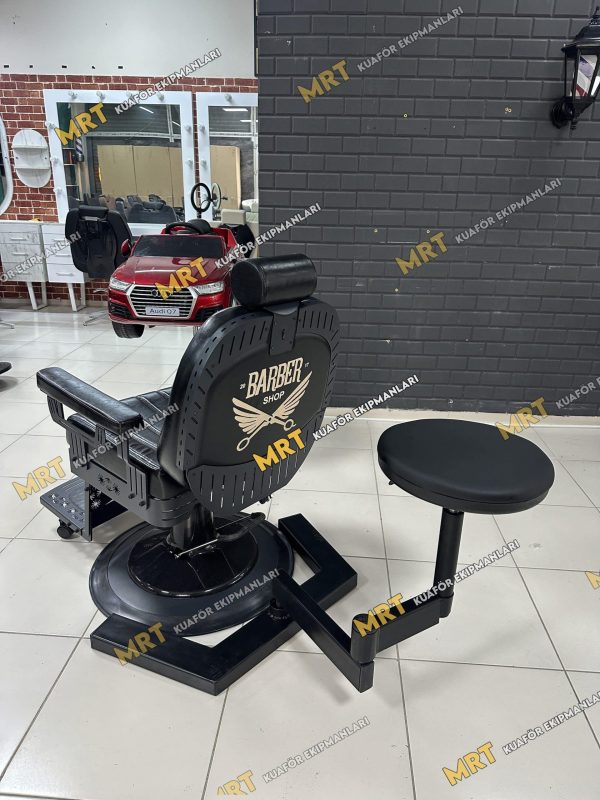 Rotabar 180 asistan berber koltuğu, berberlerin oturarak tıraş yapmasını sağlayan ergonomik aparat.