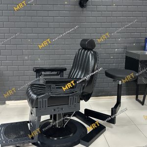 Rotabar 180 Asistan Berber Koltuğu, 180 derece dönebilen, ayarlanabilir yükseklikli, elektrostatik fırın boyalı, taşınabilir yardımcı berber aparatı.