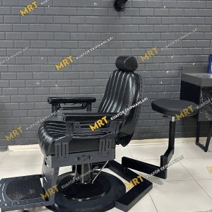 Rotabar 180 Asistan Berber Koltuğu, 180 derece dönebilen, ayarlanabilir yükseklikli, elektrostatik fırın boyalı, taşınabilir yardımcı berber aparatı.