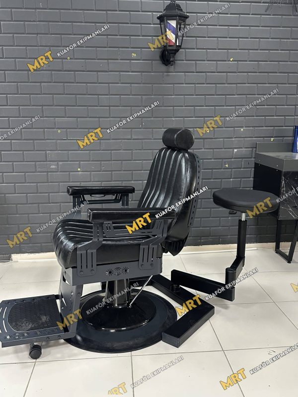 Rotabar 180 Asistan Berber Koltuğu, 180 derece dönebilen, ayarlanabilir yükseklikli, elektrostatik fırın boyalı, taşınabilir yardımcı berber aparatı.
