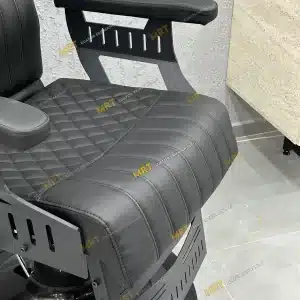 MRT-126 retro berber koltuğu spor baklava kapitone dikiş ve ergonomik bel dayama detayı.